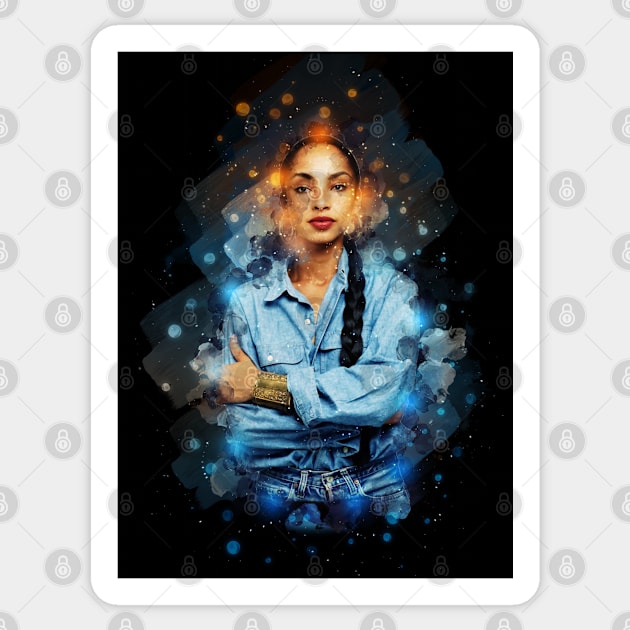 Sade - Modern Art Sticker by MaydenArt